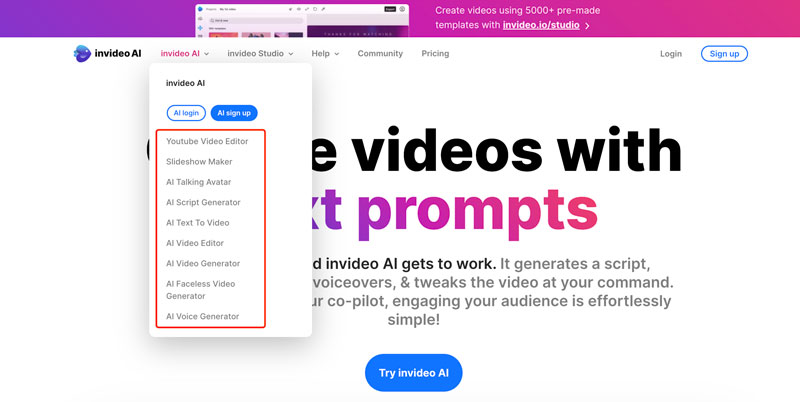 invideo AI Tools