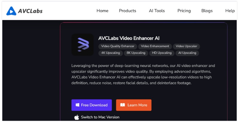 Avclabs Video Enhancer AI
