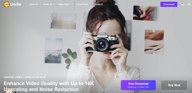 Βελτιωτής Τεχνητής Νοημοσύνης Unifab για αναβάθμιση βίντεο