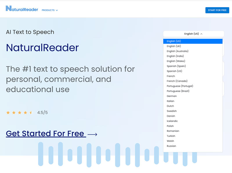 NaturalReader AI 文字轉語音