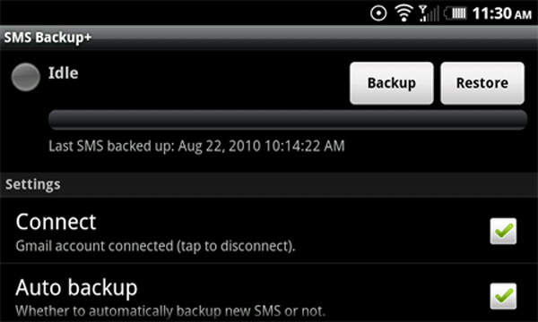 Eseguire il backup e il ripristino di SMS Motorola con l'account Gmail collegato