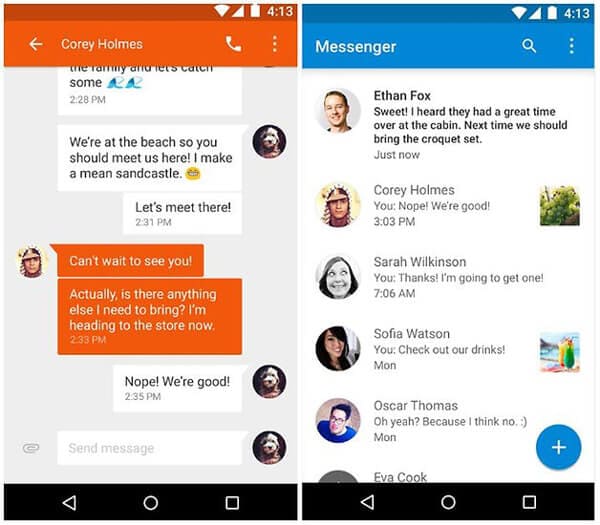 Beste sms-app voor Android - Google Messenger