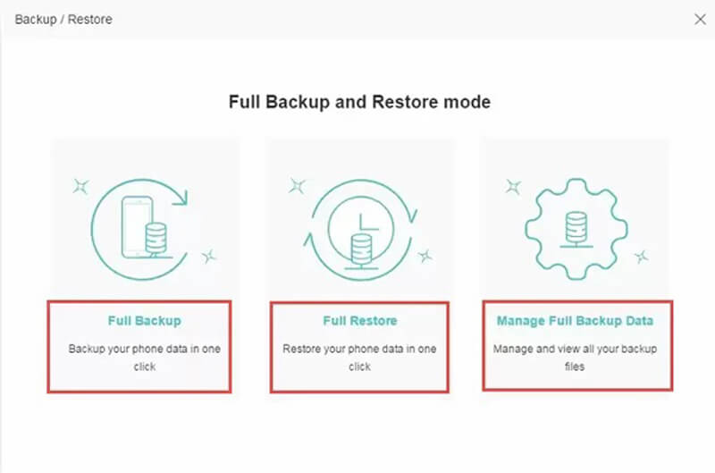 Ripristinare il backup