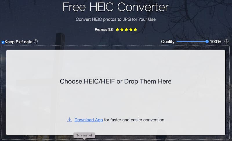 Apowersoft Gratis HEIC-converter