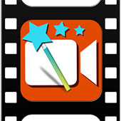 Video Editor Trim Cut Tekstpictogram toevoegen