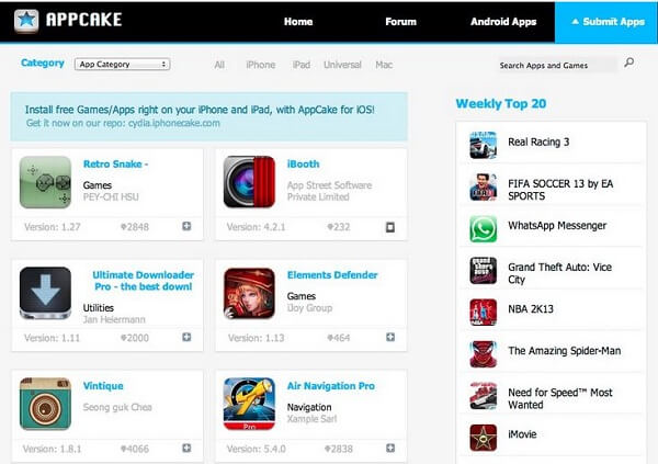 AppCake su Android