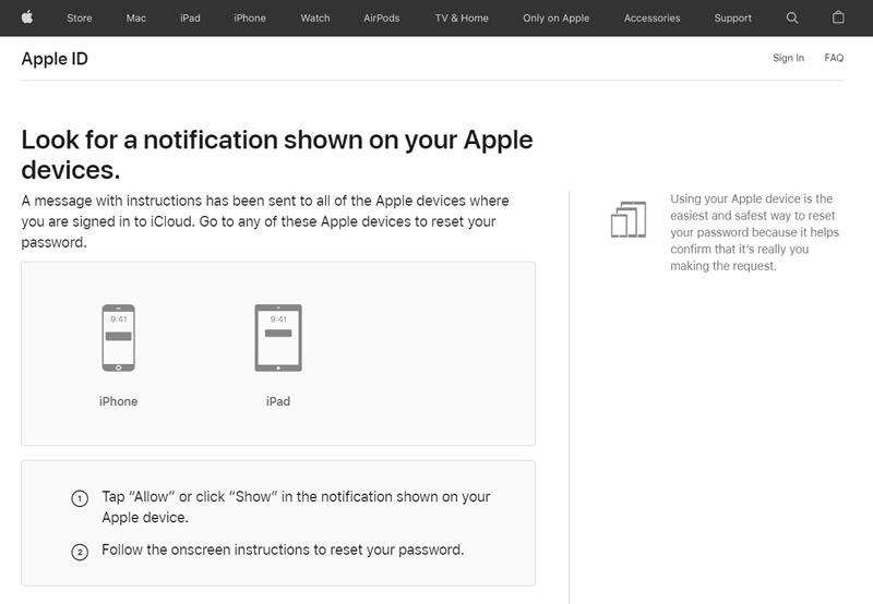 Obnovte Apple ID s telefonním číslem