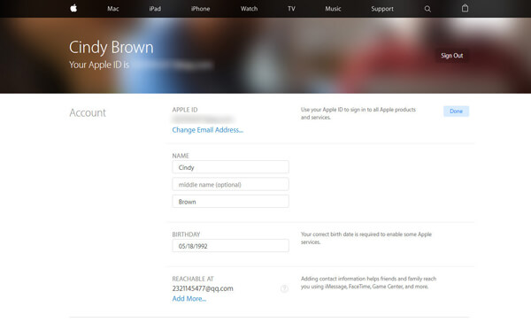 Изменить адрес электронной почты, связанный с Apple ID