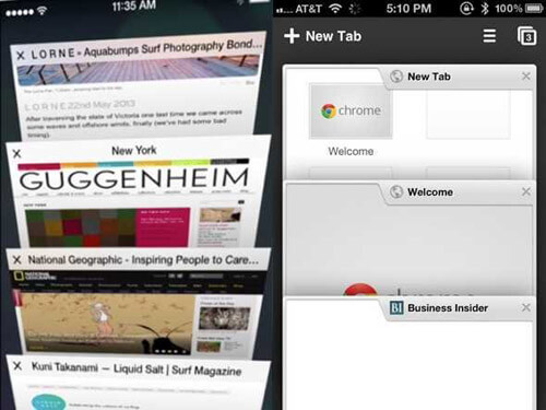 3D Tab of New Safari