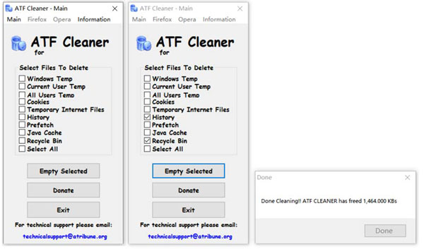 Χρησιμοποιήστε το ATF Cleaner