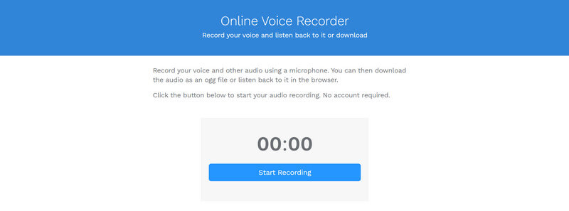 Registratore audio online Virtualspeech