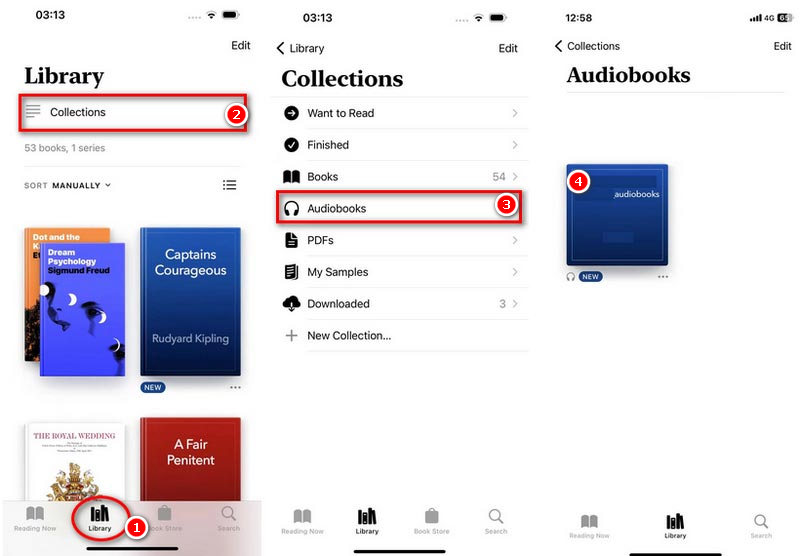 Ascolta gli audiolibri sull'app Libri