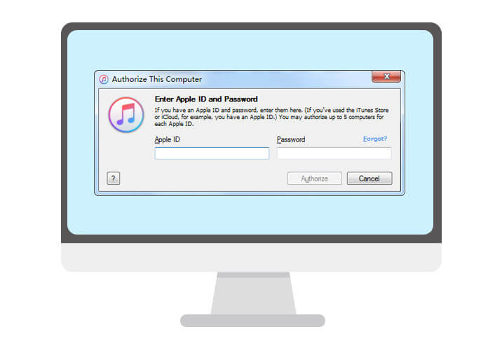 Autorizzare o rimuovere l'autorizzazione del computer su iTunes