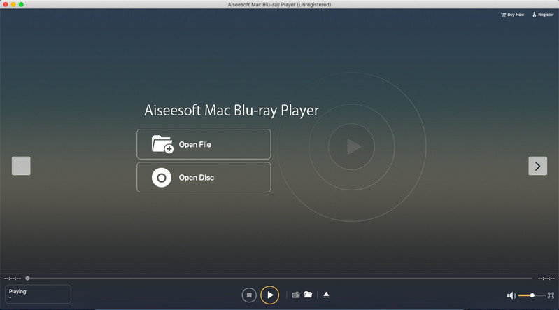 Interfejs odtwarzacza Blu-ray Aiseesoft