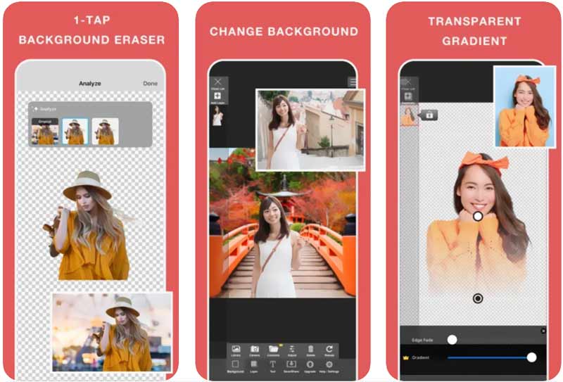 Aplikace Superimpose Background Eraser