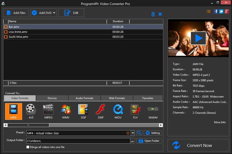 Video4Pc Video Converter