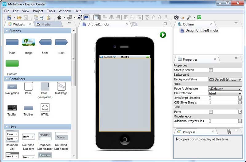 MobiOne Studio iOS Emulator