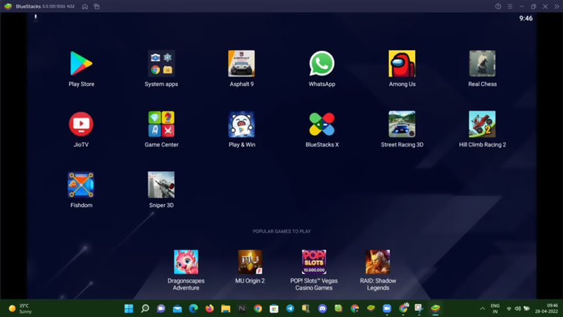 Usa BlueStacks per eseguire app Android su PC