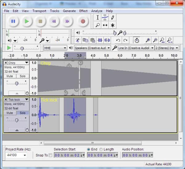 En iyi ses düzenleme yazılımı - Audacity