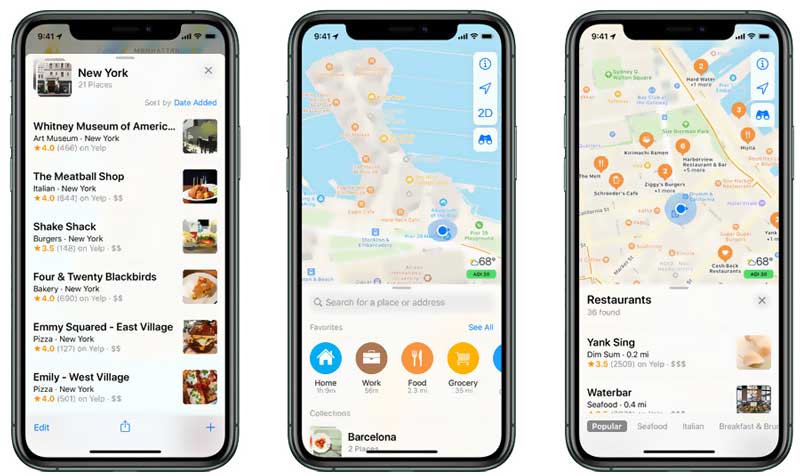 Calcolatore di distanza di Apple Maps