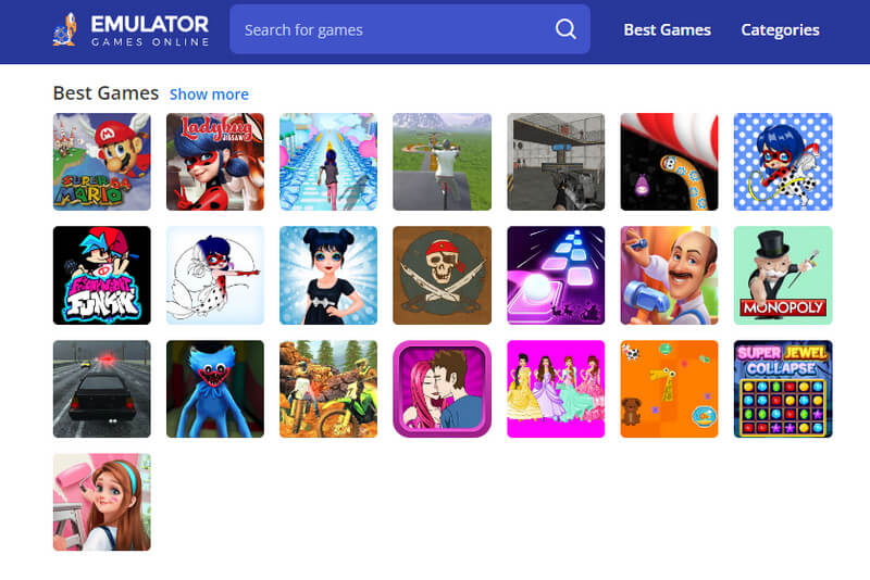 Emulator spil online