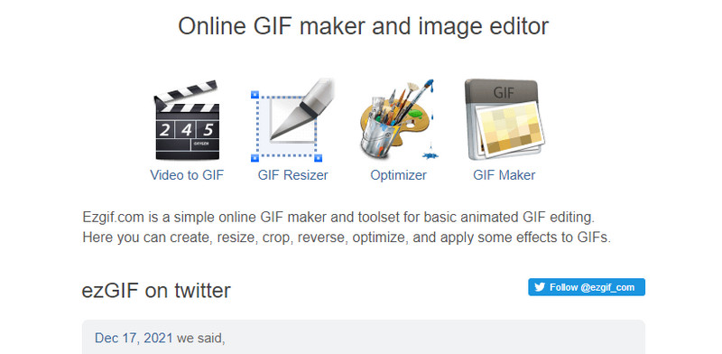 Selecteer GIF Resizer