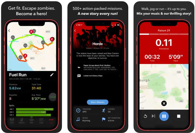 Gry oparte na lokalizacji GPS Zombie Run