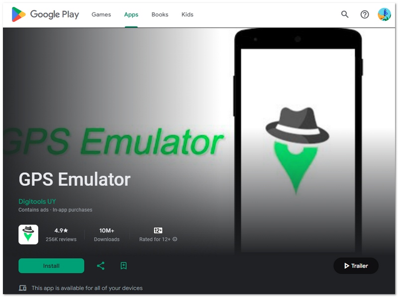 GPS-emulaattorin simulointisovellus