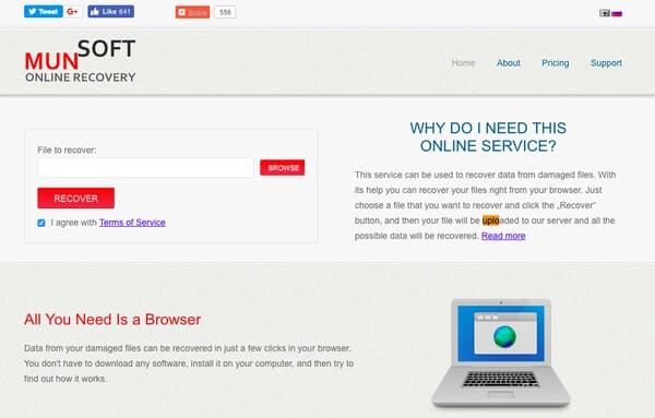 Munsoft онлайн восстановление