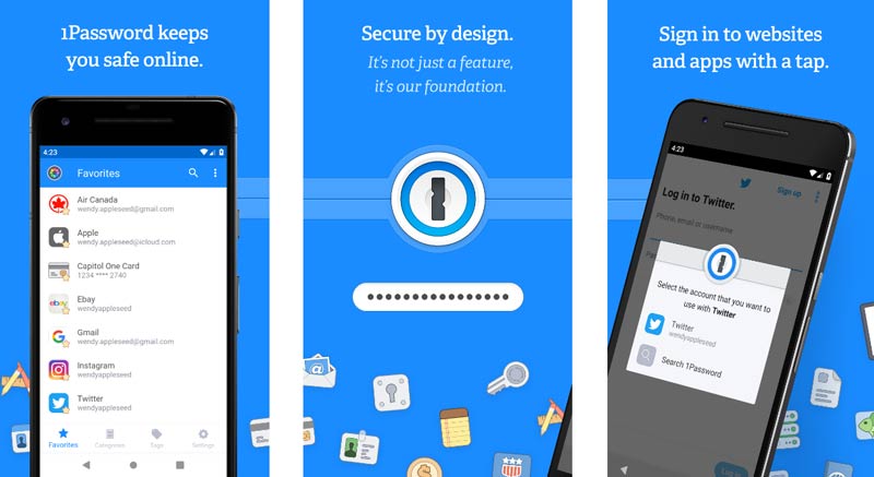 1Password Android Password Manager -sovellus