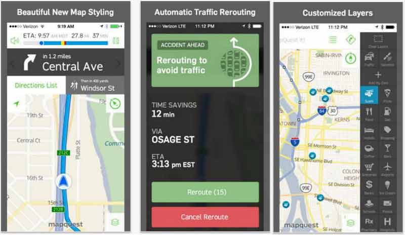 MapQuest-app