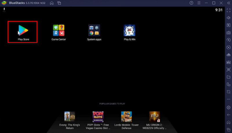 Set BlueStacks