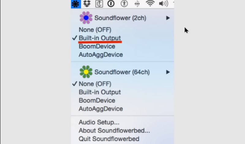 Soundflower Built in