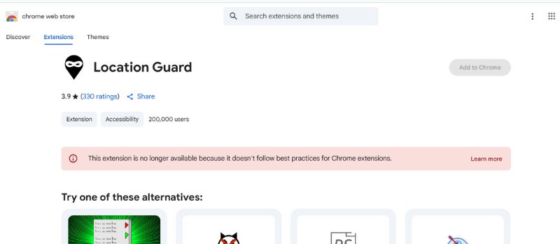 Location Guard Extension