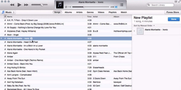 Create Playlist on iTunes