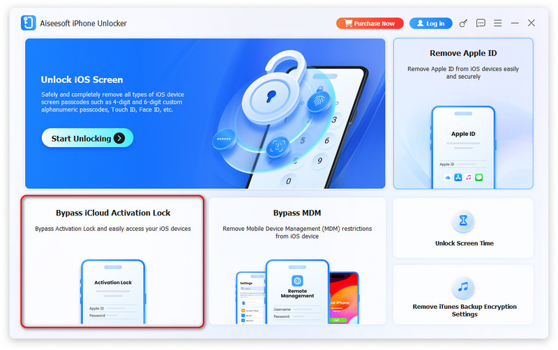 Select Bypass icloud Activation Lock