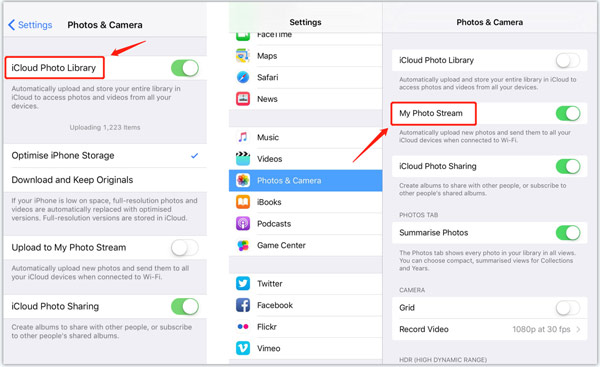 iCloud Fotoğraf Kitaplığı Fotoğraf Yayınım