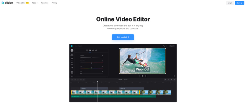 Clideo Online video-editor