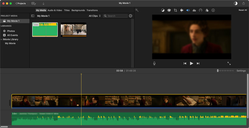 CapCut til Mac Alternativ iMovie