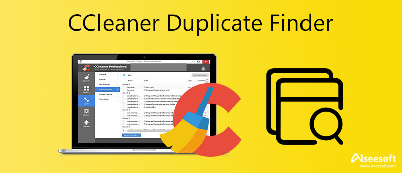 Brug Duplicate Finder i CCleaner