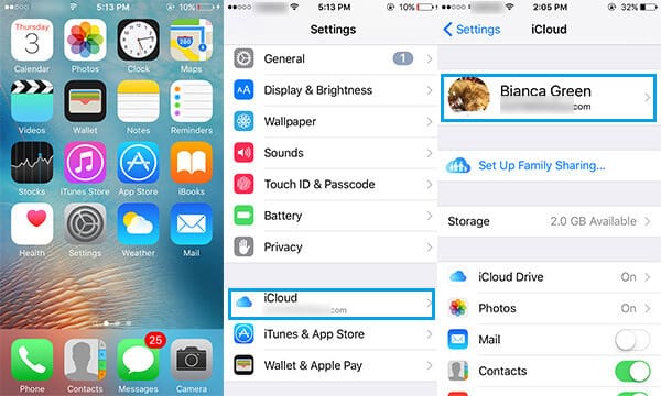 how to change icloud email address password