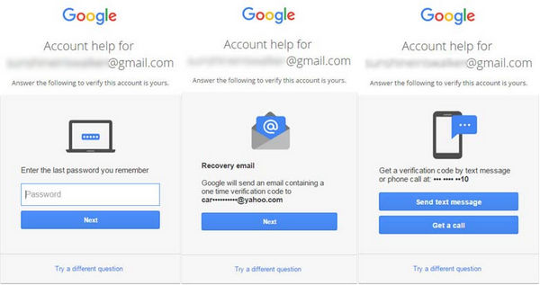 Domanda di verifica di Gmail