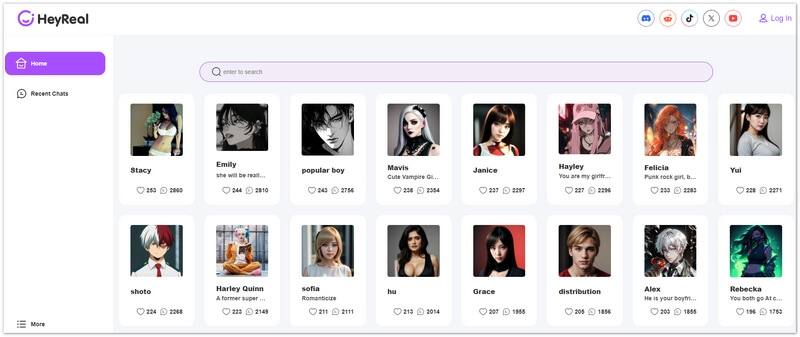 Heyreal Interface