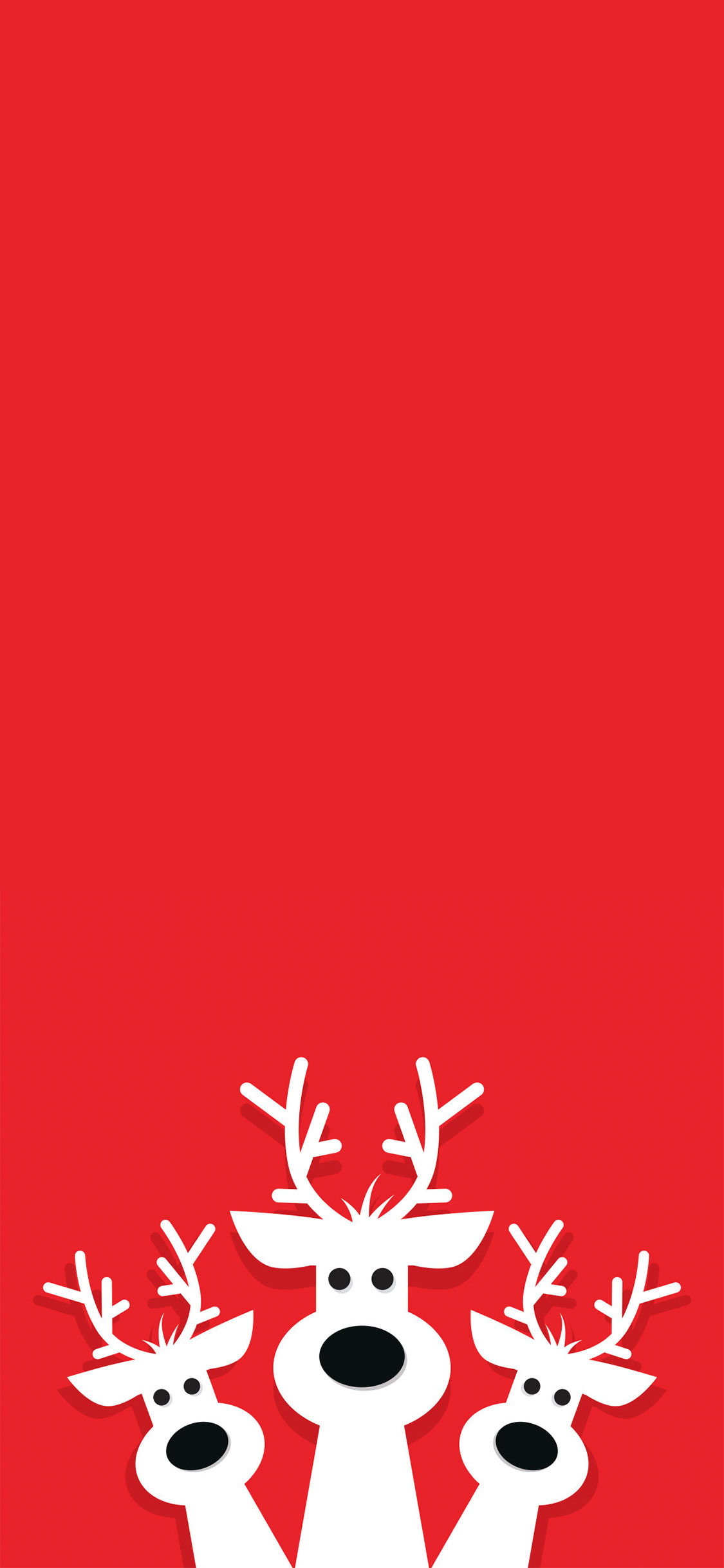 Red Cartoon Reindeers