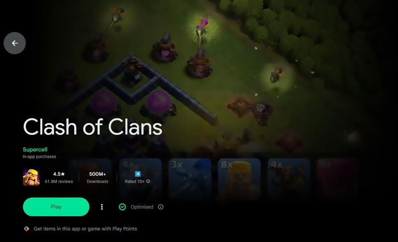 Clash of Clans Google Play Games