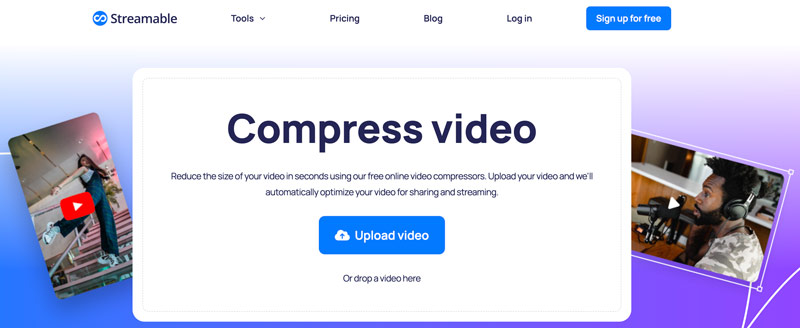 Streambar videokompressor online