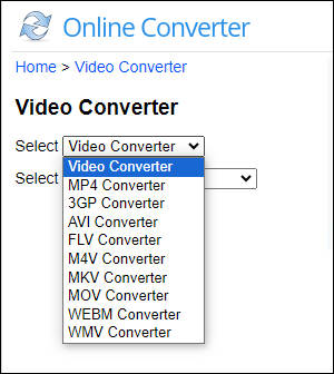 Selecteer MP4-converter