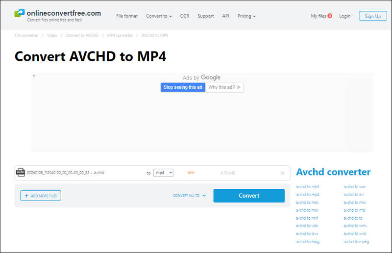 Seleziona il formato di output