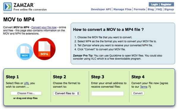 how to convert mov to mp4 quicktime