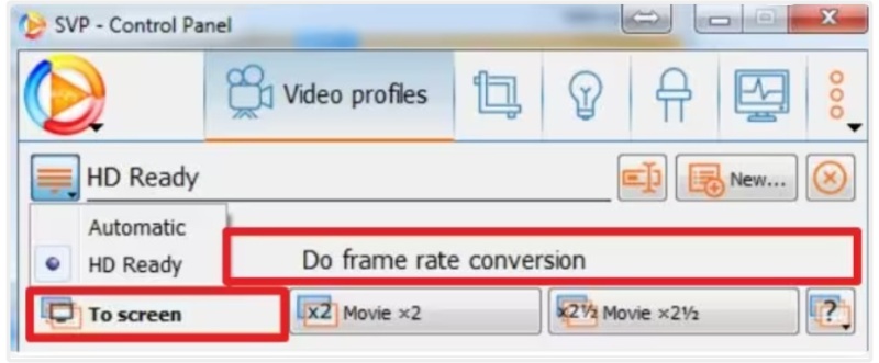 Click Do Frame Rate Conversion